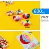 600PCS Pom Pom Crafts, 8mm and 25mm Pom Pom Crafts,