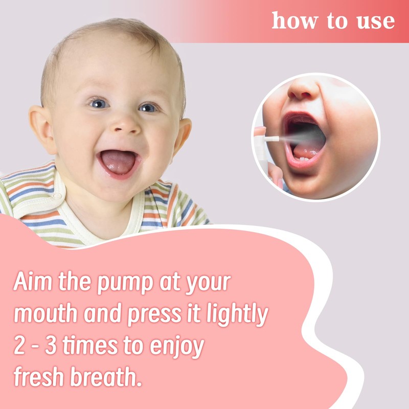 Kids Oral Spray, Toddler Toothpaste Helper for Daily Oral Care