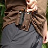 Topstache Leather Multitool Sheath with Belt Clip - Multitool Holster