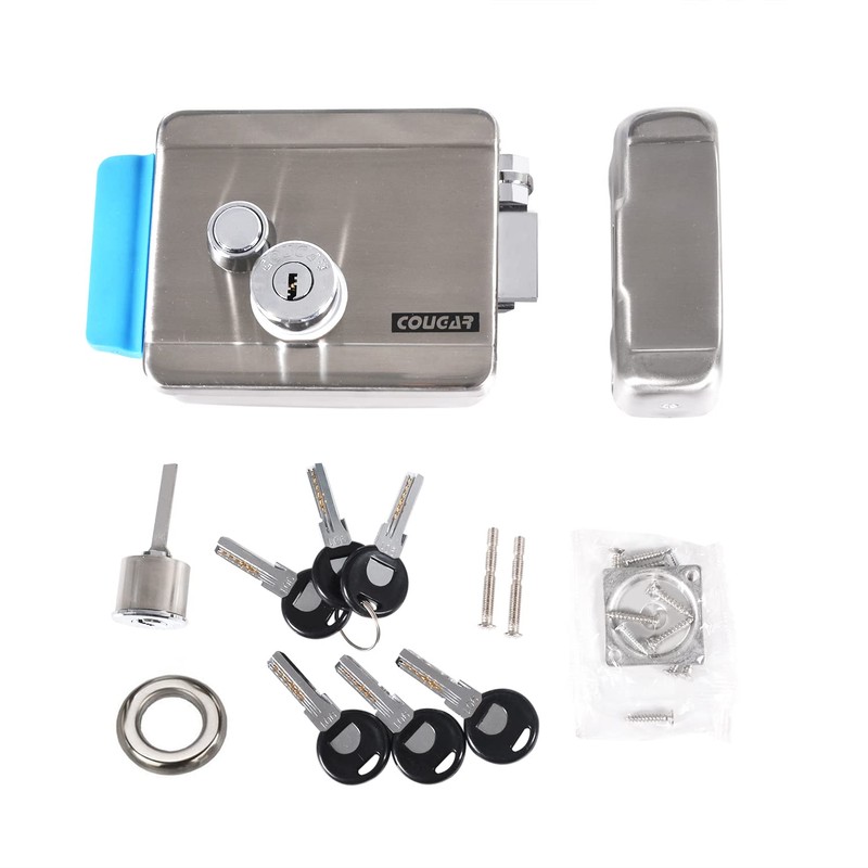 Double Headed Electric Control Lock, DC12V Electric Electronic Security Lock