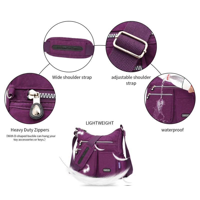 NOTAG Women's Shoulder Bag, Lightweight Multiple Pockets, Shoulder Bag, Women's