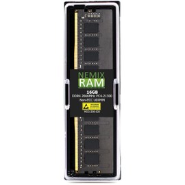 NEMIX RAM 16GB (1X16GB) DDR4 2666MHZ PC4-21300 2Rx8 1.2V 288-PIN Non-ECC Unbuffered UDIMM Desktop PC Memory Compatible with Dell PowerEdge T150 Tower