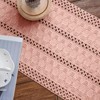 Weldomcor Macrame Table Runner Pink Boho Table Runner with Tassels