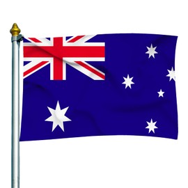 DELAYNOMORE77 Australian Flag Australia National Flag Polyester Fiber 3x5 Feet Bright Colors And Anti-ultraviolet Fade Indoor Outdoor Banner
