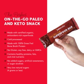 Paleovalley Superfood Bars – Red Velvet– 10 Pack – 9g Protein per Bar – Gluten-Free, Grain-Free, Paleo, Non-GMO – On-the-Go Snack