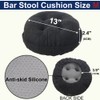 BUYUE Round Bar Stool Seat Cushion, Dia.13 Luxury Fashion Jacquard
