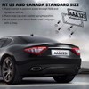 QiqaMole 2 Pack Silicone Frame Front Back License Plate Cover/