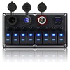 xhtechnology Xhtechnology Marine Boat Rocker Switch Panel,Waterproof 8 Gang Multi-Function