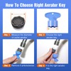 20 Pieces Cache Faucet Aerator Keys Removal Wrench Tool with