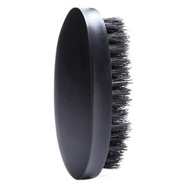 Boar Bristle Beard Brush with Black Walnut Wood Handle, Military Style Grooming Tool for Men, Perfect for Styling and Maintaining Beard Health