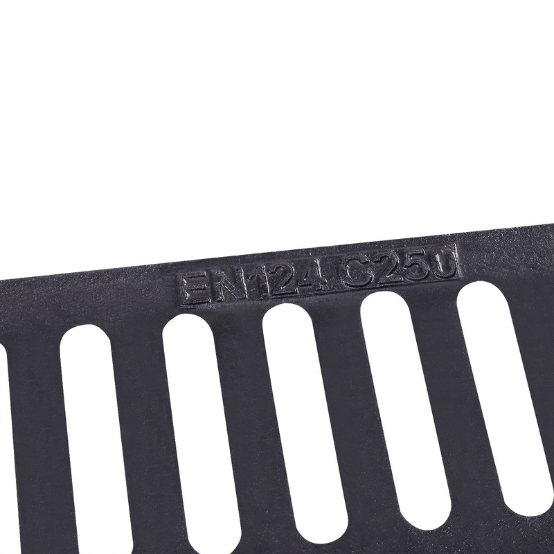DOONARCES 19.7x19.7'' Outdoor Drain Cover Black Cast Iron Drain Grate