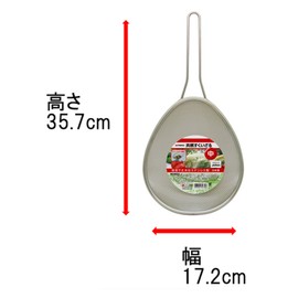 TAKAGI Stainless Steel Scooping Colander, Medium, Silver