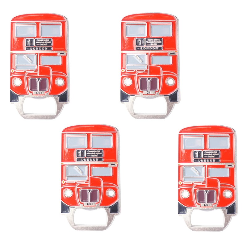 Iconic Red London Bus Magnet & Bottle Opener -UK London