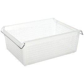 ITOCHU Retail Link Stack Tray with Metal Handle, Deep Small, Natural, 1 Piece