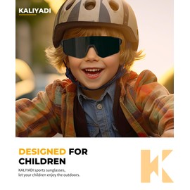 KALIYADI Youth Baseball Sunglasses Kids-Sunglasses: Sports Cycling Running Boys Girls Age 3-12 UV400 Protection