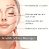 Face Roller and Gua Sha Set, Metal Face Massager Gua