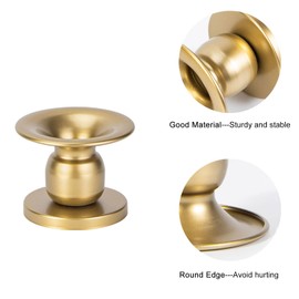 Ganydet 2 Pack Candle Holder, Metal Candlestick Holder for Taper Pillar Candle, Gold Candle Holders Candlesticks for Home Table Decor Weddings, Parties, 2.8'' × 2.2''