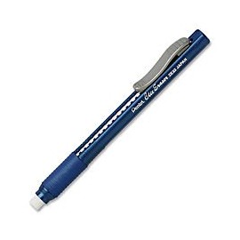Pentel Clic Retractable Eraser, Refillable, Blue Barrel (PENZE22C)