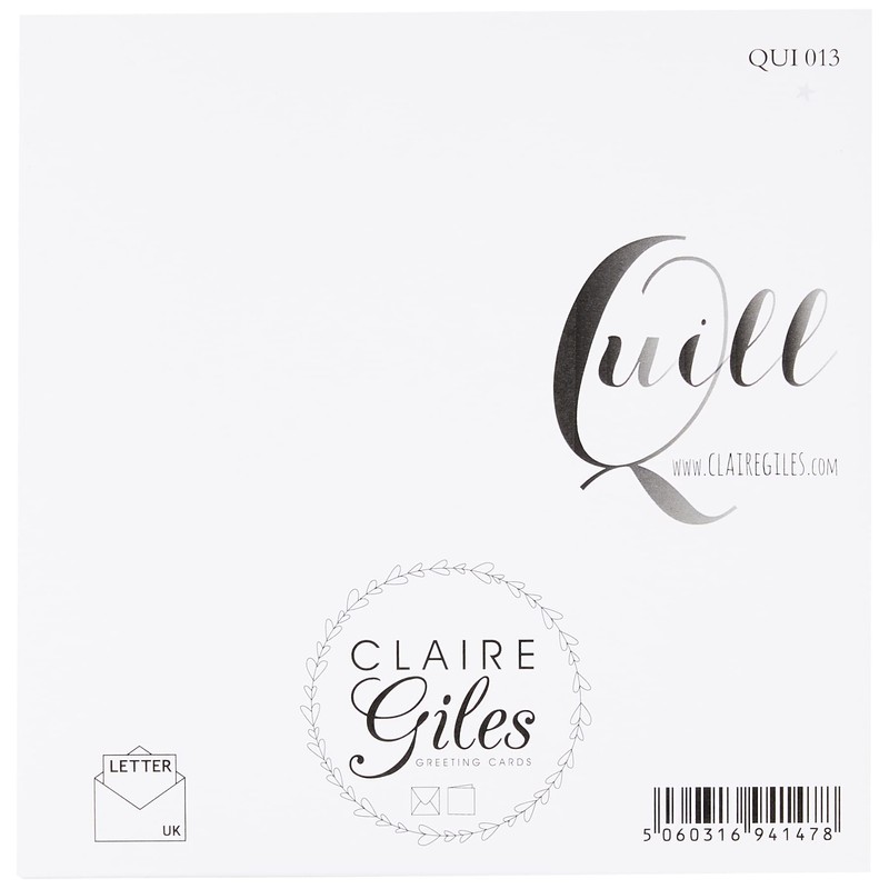 Claire Giles Quill"Will You be Our Usher?" Wedding Card, White