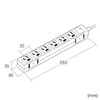 Sanwa Supply TAP-SPWMG36-3 Thunder Guard Tap (3P, 6 Socks, 3