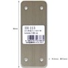 WAKI IH-113 Stainless Steel Wide Plate, 1.4 x 3.5 inches