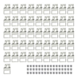 HLIWS Clip Over Sawtooth Frame Hanger-46 Pcs Hooks for Picture Frames with 48 Pcs Screws,Frame Hanger,for Office Family Photo Picture Painting Hanging