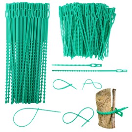 200Pcs Adjustable Plant Ties Flexible Garden Plant Ties,Multi-Function Sturdy Garden Plant Green Twist Tie,Reusable Plastic Garden Ties Plant Support Tree Shrub for Secure Vine