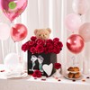 Alecono Red Roses 20Pcs - 4in Real Touch Artificial Roses,
