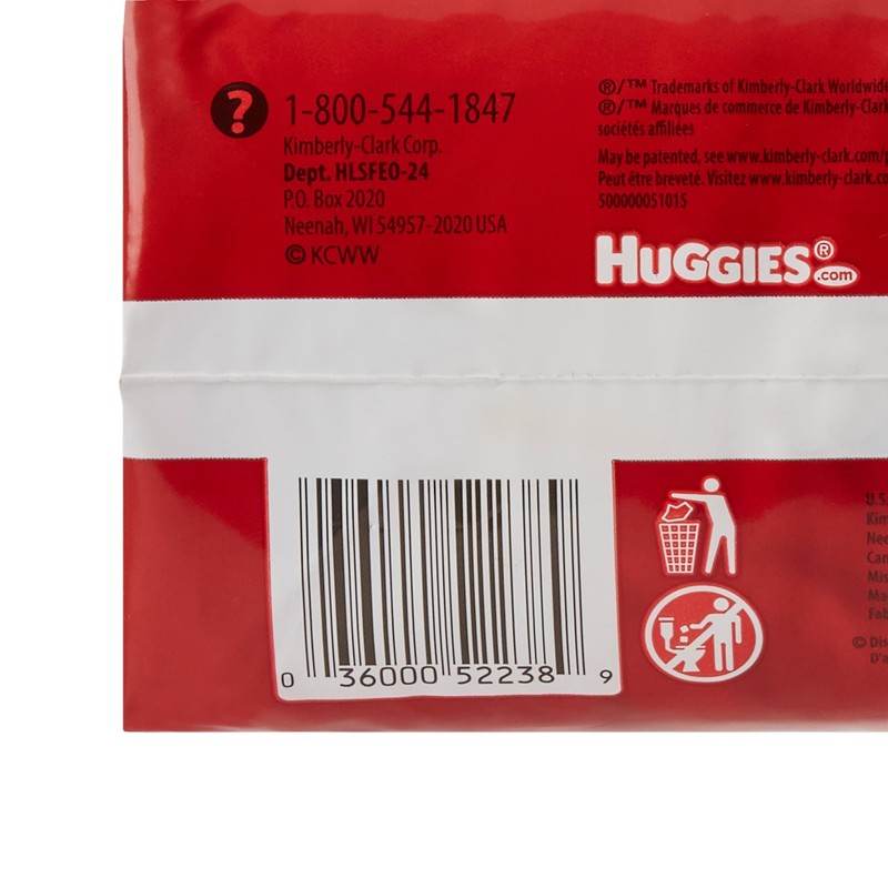 Kimberly Clark 52238 - Diaper Huggies Nwbrn, 24 Count, Unisex