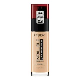 Base de maquillaje L'Oréal Paris Infallible Fresh Liquid Foundation Fresh Liquid Foundation tone 440 rosa natural, 30 ml