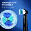 Electric Toothbrush 5 Modes Rotary Toothbrushes with 4 Replacement Soft