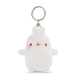 NICI 47740 Molang Rabbit Key Ring Pendant, Green 8 cm, White 8 cm