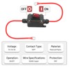 10AWG DC 12V Inline Switch, daitoku DC 5-24V DPST Dual