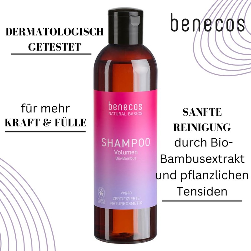 benecos Natural Basics Shampoo Shine & Repair Organic Argan Oil