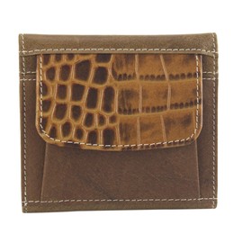 Sunsa 81601 Women's Wallet Soft Leather Wallet with RFID Protection Colourful Wallet Small Wallet with Many Compartments Leather Purse as Women Gifts, brown, Casual