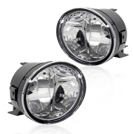 RAPOOSANS Driving Fog Lights Lamps Assembly Kit for 2005-2007 Nissan Armada 2004-2014 Nissan Titan Fog Light Replacement with 899 12V 37.5W Halogen Bulbs