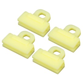 VekAuto 4 Pcs Window Door Glass Channel Retainer Clip, 1.57"x1.34"x0.51" Glass Regulator Holder Sash Clip Universal for Car Truck Van Durable Plastic Yellow