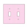 Decorative Wall Switch Cover Plate - Pink Gingham Decor Switch