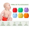 Pañales Ecológicos Paquete 12 Reutilizables + 12 Insertos