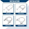 Hihaha Round U Bolt Muffler Exhaust Clamps for Car /