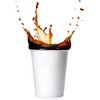 EcoQuality 10 oz White Double Wall Disposable Paper Coffee Cups