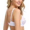 Wingslove Sujetador balconette sin relleno de cobertura completa para mujer,