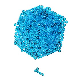 Trimming Shop Turquoise Blue 4000pcs Bling Diamond Wedding Table Scatters Acrylic Crystals Rhinestones Confetti for Table Centerpiece Birthday Party Table Decoration Vase Filler Beads, 2.5mm