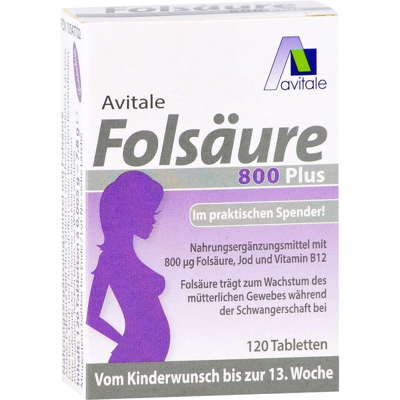 Folic Acid 800 Plus B12 + Iodine Tablets Pack of