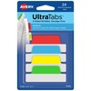Avery Margin Ultra Tabs, 2.5" x 1", 2-Side Writable, Assorted