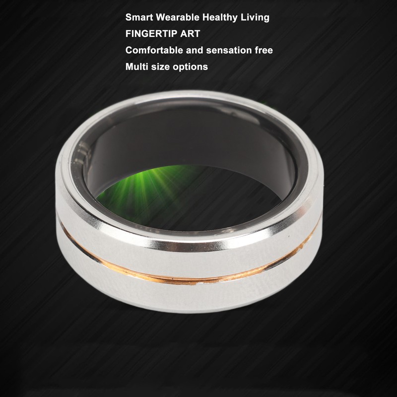 Smart Ring Silver Waterproof Remote Control Shooting Smart Health Tracker