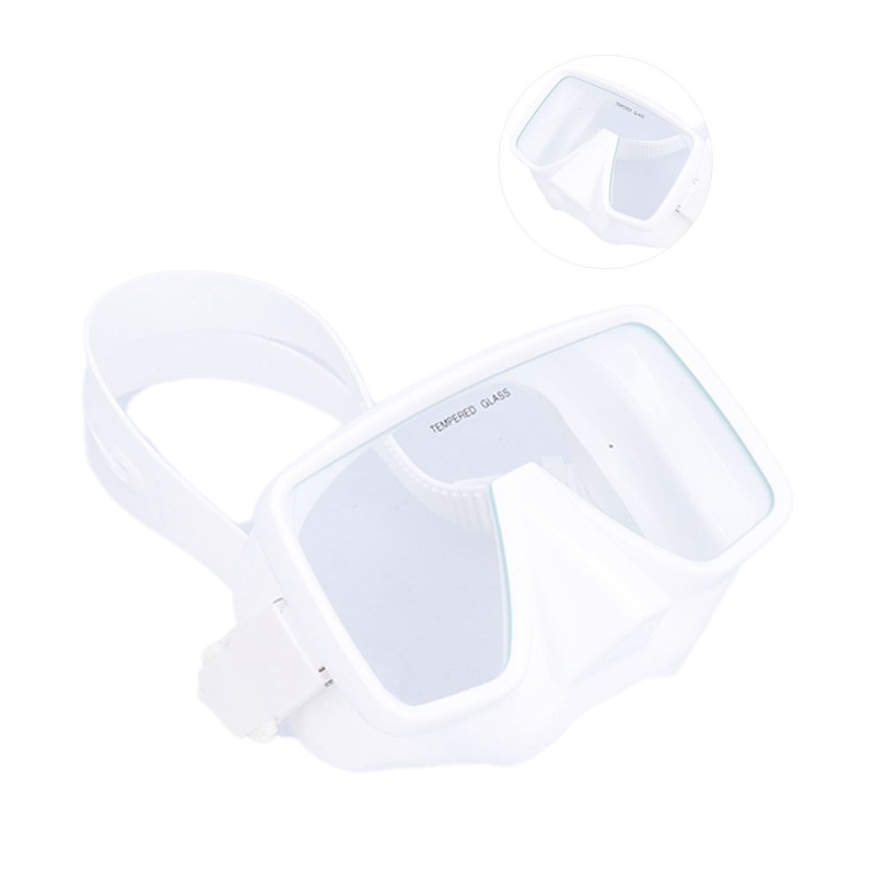 Diving Goggles AntiFog Silicone Underwater Goggles Tempered Glass Lens Swimming