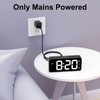 HOMVILLA Digital Alarm Clock with Adapter, 2 Alarms, USB Charging