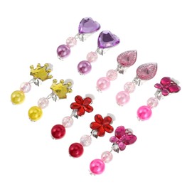 Toyvian 5 Pairs Children's Ear Clip Toddler Suit Children's Jewelry Jewelery for Girl Childrens Clip on Earrings Girl Clip on Earrings Kids Clip on Earrings Girls Ear Pendants Little Girl