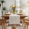 Cenebonxy Rustic Boho Table Runner, Farmhouse Table Runners 60 Inches